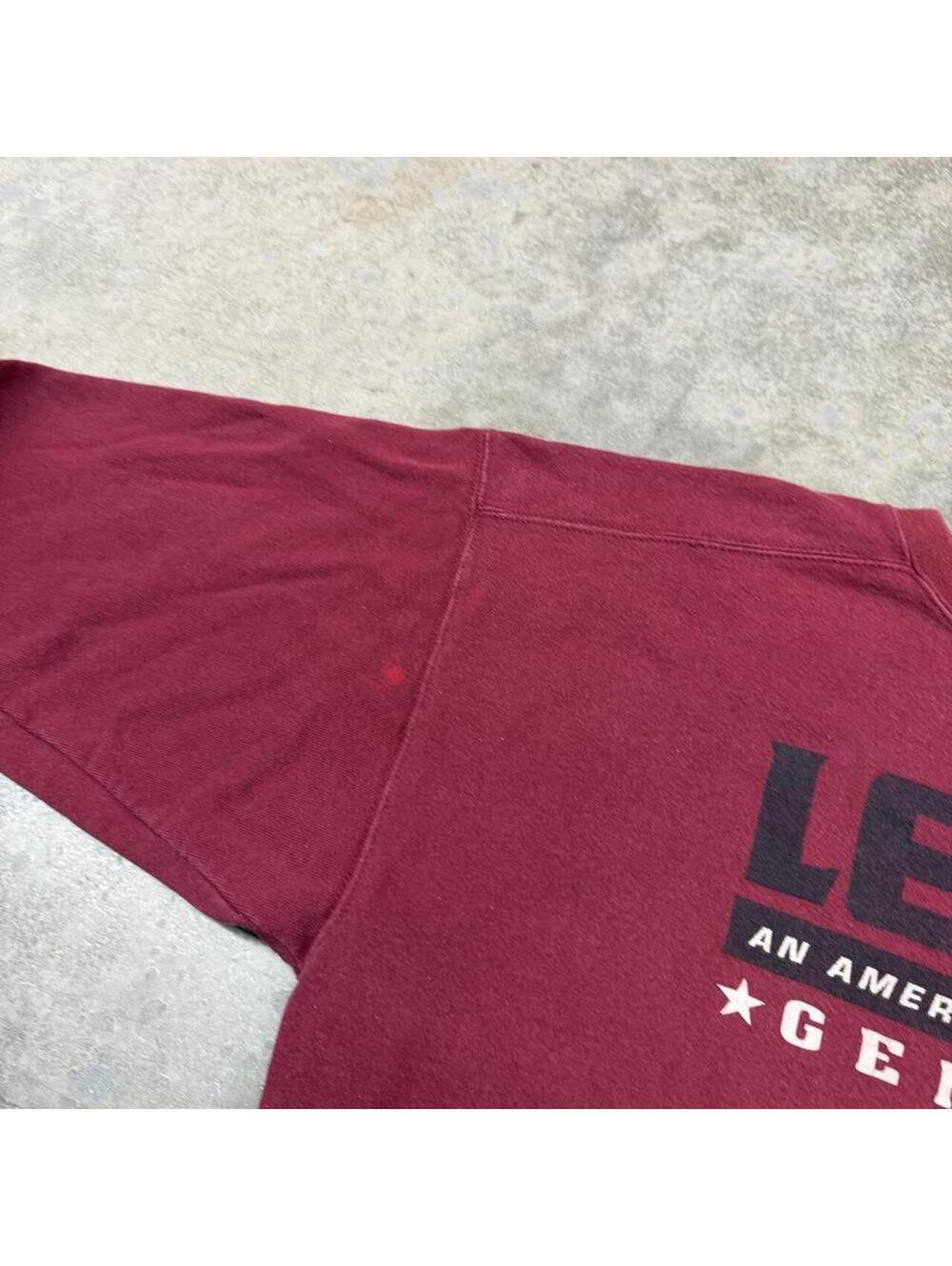 vintage levis an american tradition burgandy made in usa crewneck size large - Picture 4 of 6